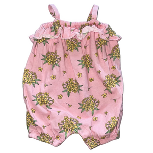⭐Bundle Baby Place Baby Girls Pink Floral Summer Romper 0-3M⭐